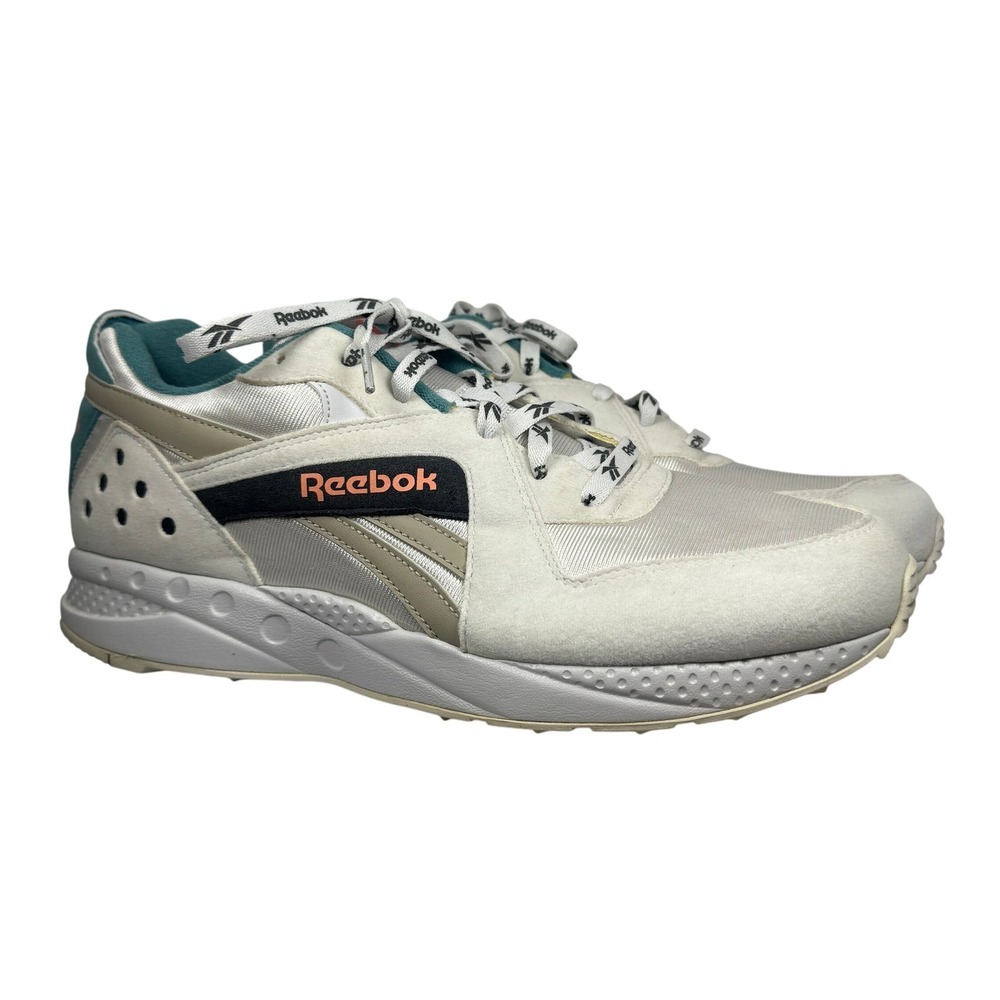 Reebok Classic Running Shoes White Teal Orange Retro Men Size 10.5 Y2K‎